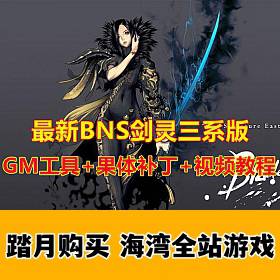 最新BNS剑灵三系版，带果体补丁+GM工具，整合优化版-佛系游戏