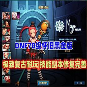 DNF70单机版黑金 极致复古耐玩 技能副本修复99% 主打手动-佛系游戏