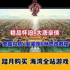 稀有精品怀旧【大唐豪侠】免虚拟机+GM设置充值修改教程-佛系游戏