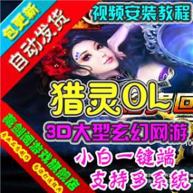 猎灵单机版 3D网络游戏一键端GM刷等级圣币金钱物品宝箱礼包套装-佛系游戏